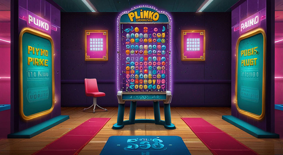 Plinko slot game.